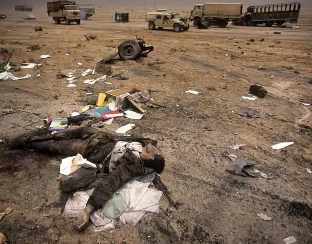 海湾战争黑镜头:战斗还是屠杀?