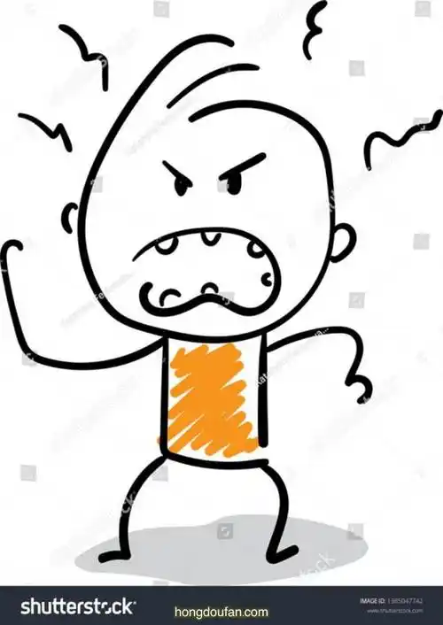 生气骂人的小男生要如何画铅笔人简笔画大全