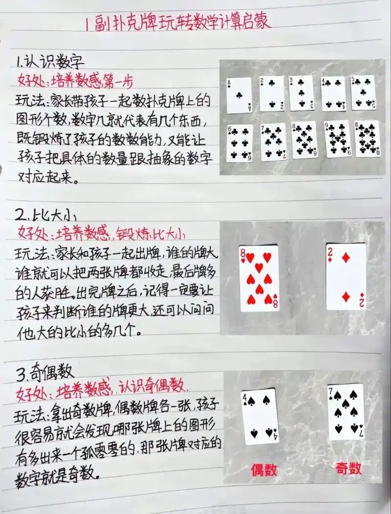 15种扑克玩法,搞定数学计算启蒙99.05家家都有的扑克牌, - 抖音
