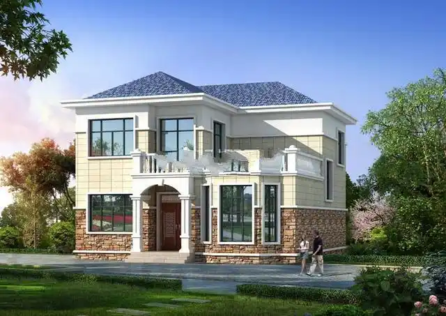 新农村美丽的二层别墅是全村人的骄傲,是农村大富大贵的象征!