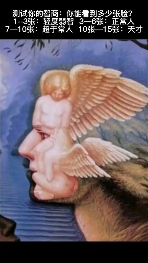 趣味小测试#测试一下你的智力你能看出来图中有几张人脸,打在评虑区