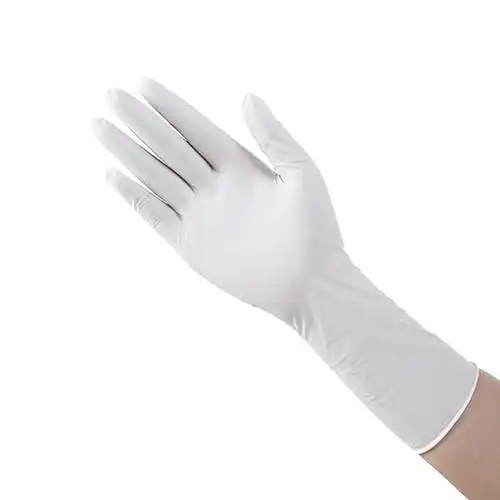 樱林一次性丁腈手套白色12寸加长丁睛橡胶乳胶餐饮食品厨房家务用