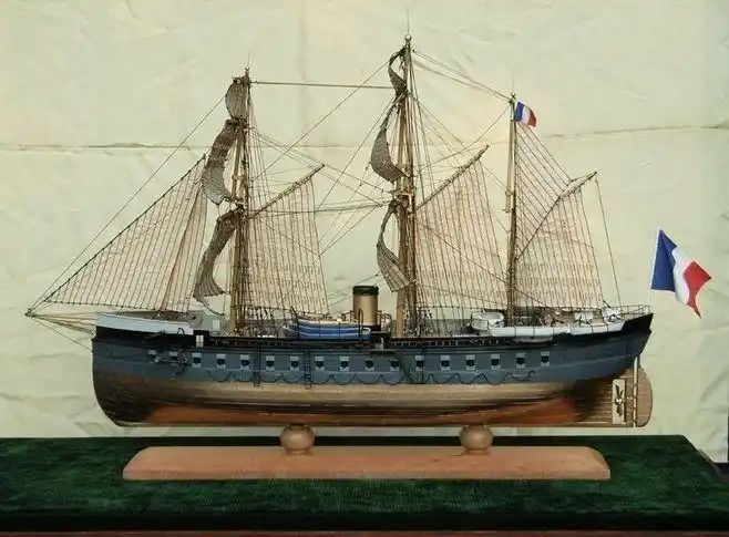 铁甲时代的先驱:法国"光荣"号铁甲包木(ironclay)战舰_看图_舰艇吧