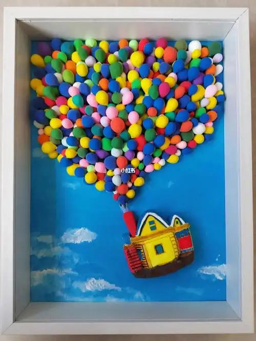 我的手工日常  #超轻黏土手工  #超轻粘土  #装饰画  #立体画