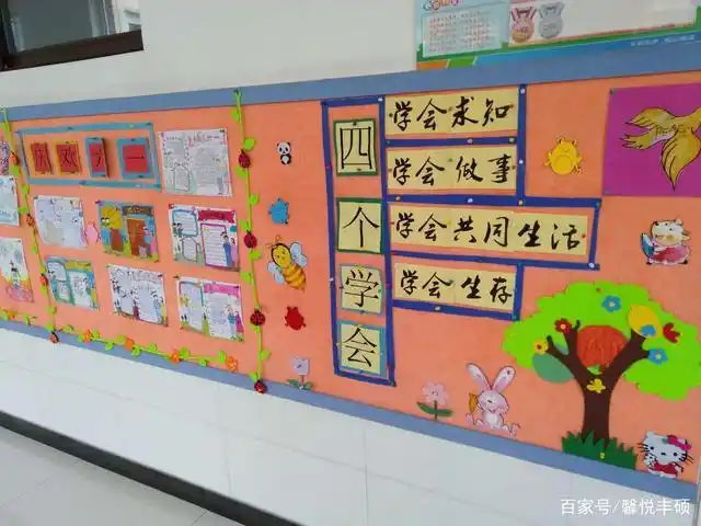 绚丽多彩的班级文化墙