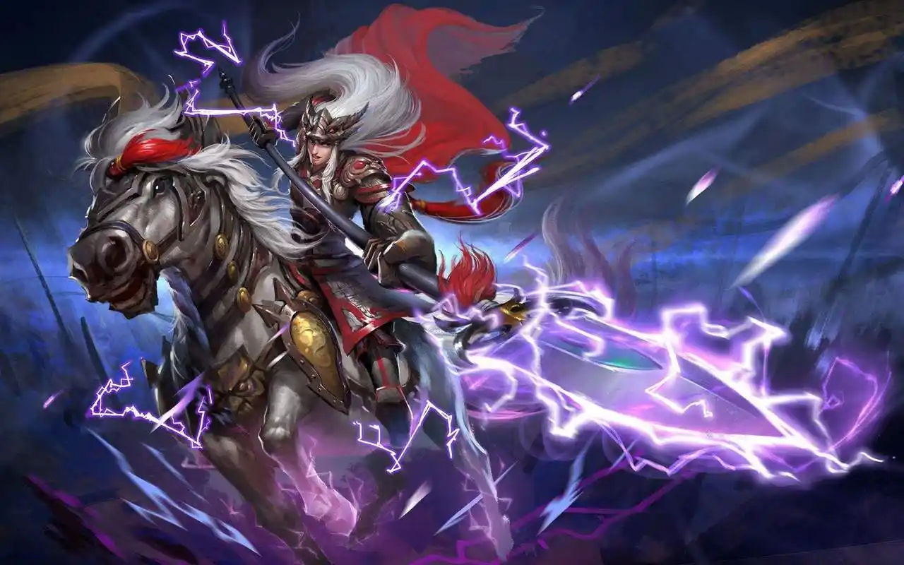 梦三国手游壁纸:关羽关二爷驾到,小心二爷的大刀