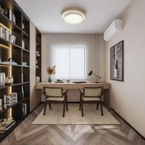 书房一整面墙的书柜,收藏书籍,手办爱好者的福音.