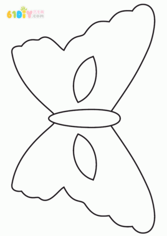 蝴蝶面具简笔画步骤