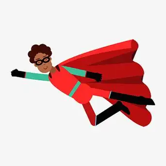 卡通版红衣超人起飞了