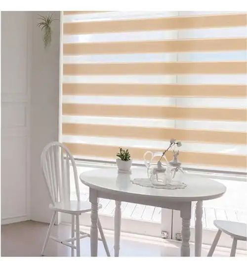 无绳斑马帘卷帘双层遮光柔纱帘遮阳办公室批发柔光面料