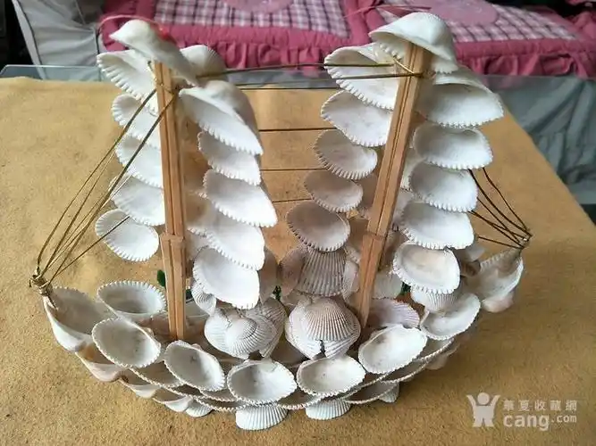 贝壳工艺帆船,一帆风顺