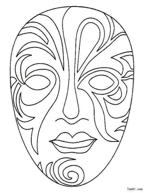 面具图片_简笔画图片_少儿图库_中国儿童资源网_绘图吧,学画画网