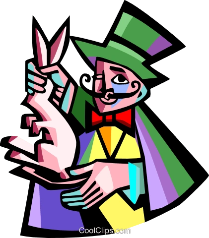 魔术师 免版税矢量剪贴画插图