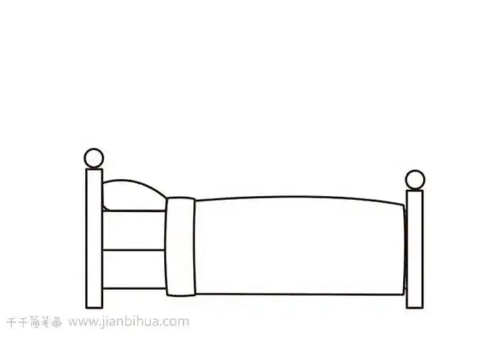 儿童乐园弹簧床简笔画