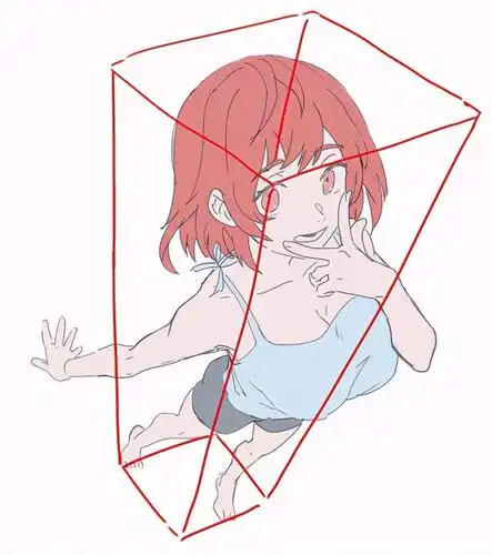 原创怎么画仰视角度姿势简单讲解仰视角度画法教程