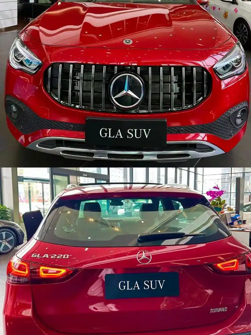 适合女生的奔驰 gla suv 绝美熔岩红07订购热线:18 - 抖音
