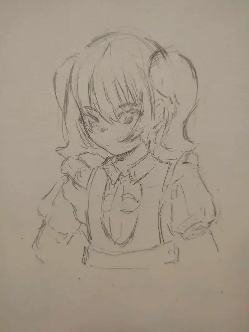 草图.#二次元 #草稿流  - 抖音