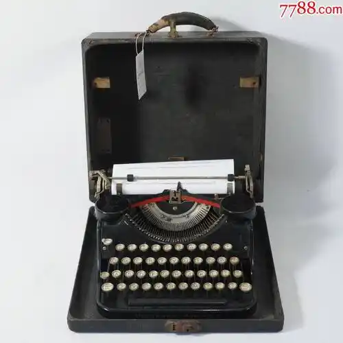 西洋古董1920安德伍德underwood机械英文打字机8品京紫同款功能ok