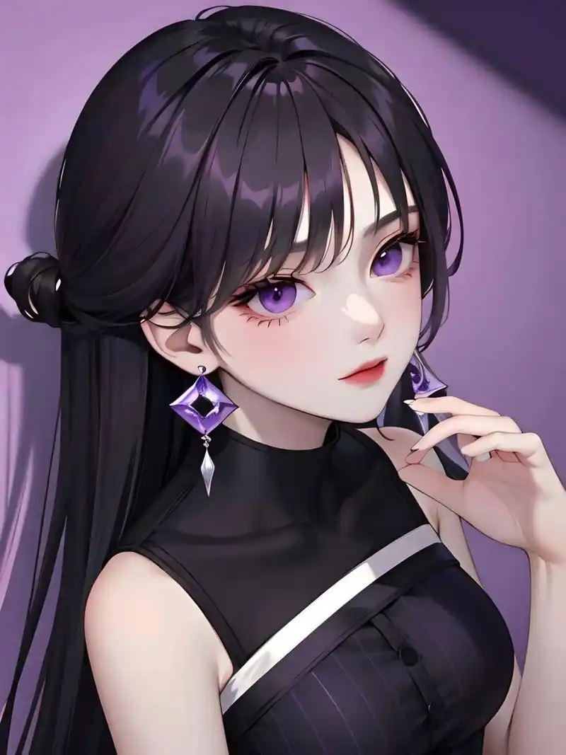 紫发紫瞳御姐|妹妹说紫色很有韵味61御姐头像 紫色系和御姐超搭