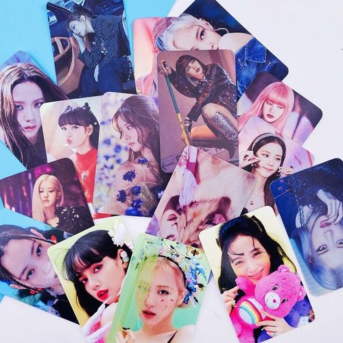 blackpink the show歌词卡照片卡金智妮lisa行李牌官方同款lomo卡