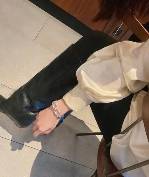 衬衣控女生法式袖口细节控