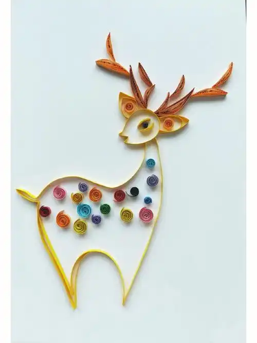 衍纸手工可爱小鹿