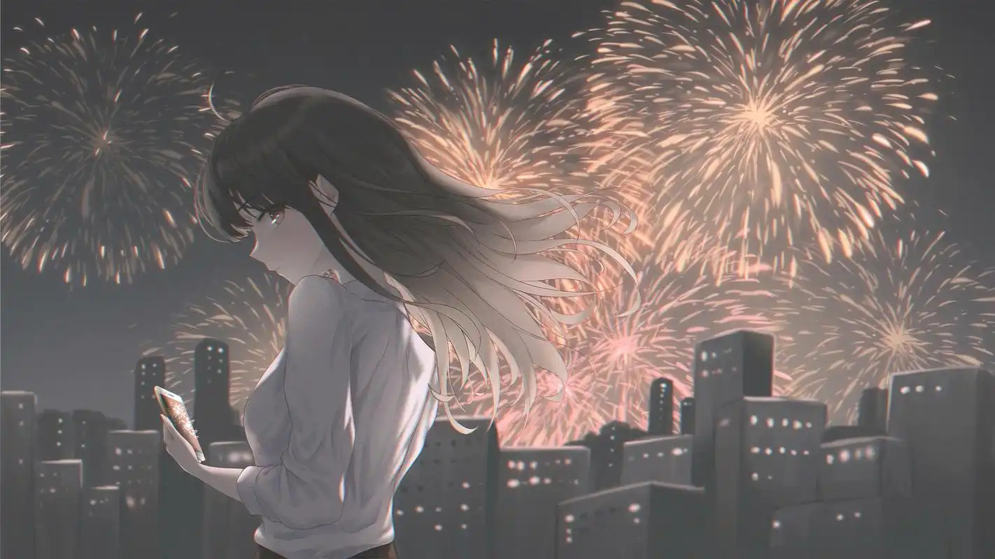 与君共赏,烟花插画特辑