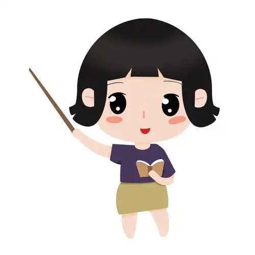 矢量扁平卡通人物女生老师上课讲课元素gif卡通小人元素[gif]