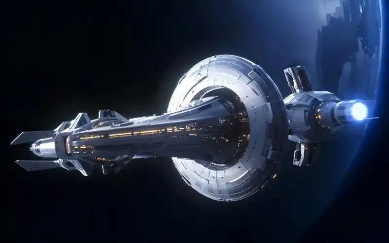 【4k/三体】蓝色空间号星际战舰!人类文明最后的希望!(夜航星)