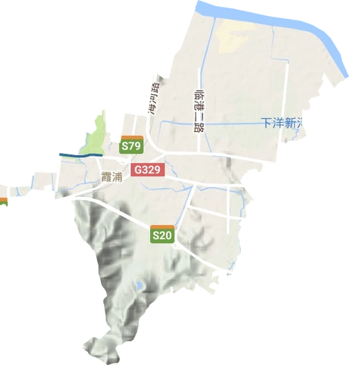 大碶街道高清地形地图,大碶街道高清谷歌地形地图