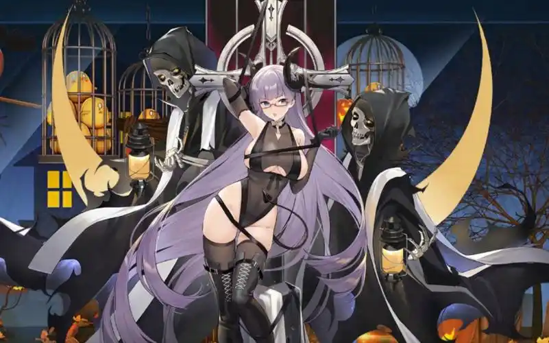 《碧蓝航线》格莱森瑙万圣节皮肤预览