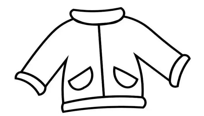 拉链外套简笔画