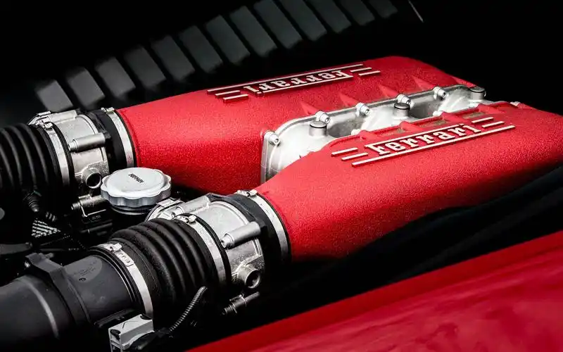 法拉利发动机红色高清壁纸