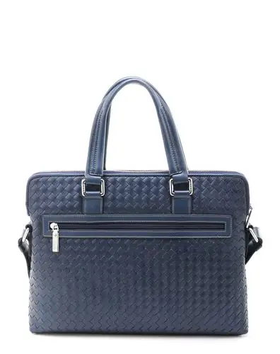 维多利保罗victory polo男女皮具男款蓝色休闲超纤皮公文包a430524-5b