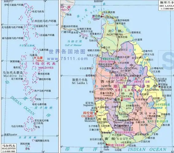 马尔代夫地图