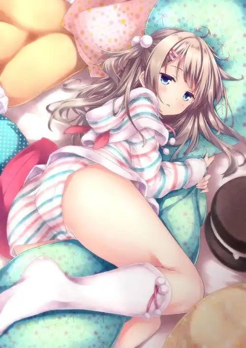 动漫人物壁纸·美女躺