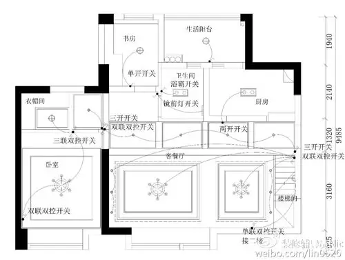 家庭装修地线的接线图