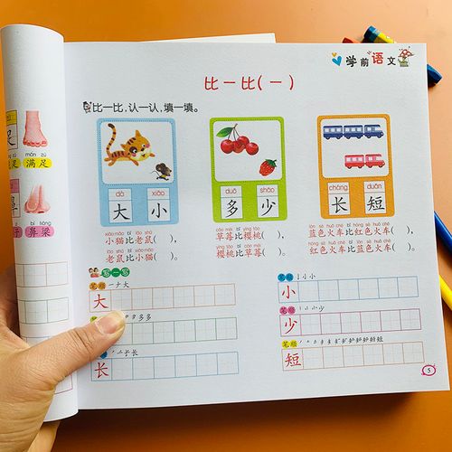 入学准备幼儿园学前语文教材汉字词语成语句子语言理解幼小衔接语文