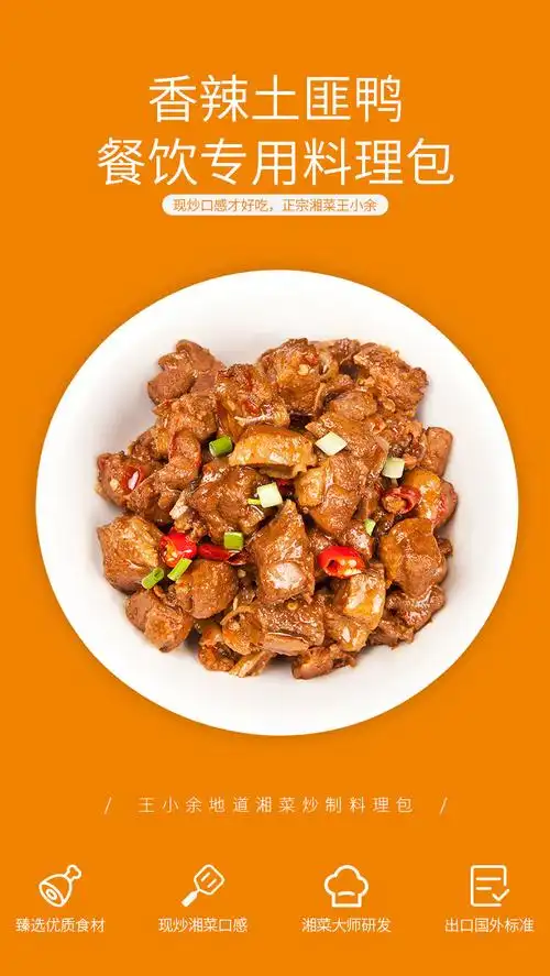 王小余湘西香辣土匪鸭料理包速食外卖快餐成品方便菜加热即食10包