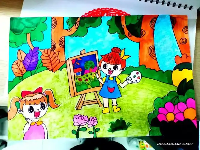 小红书自带滤镜  #儿童绘画  #绘画日常