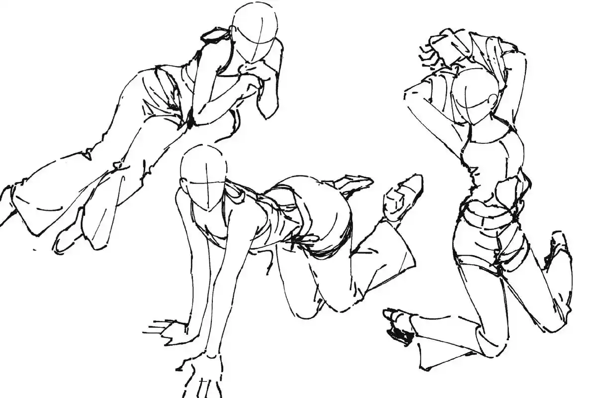 素材参考速写班长.#画画 #速写 #板绘 #绘画 #摸鱼 - 抖音