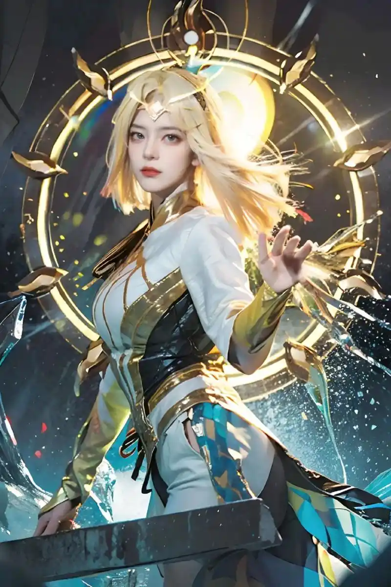 炽阳神光新皮肤,要图私.#王者#东方镜 #颜值 #cos#壁 - 抖音