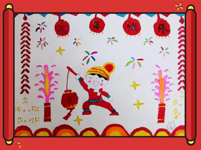 智海学校春节绘画作品评比