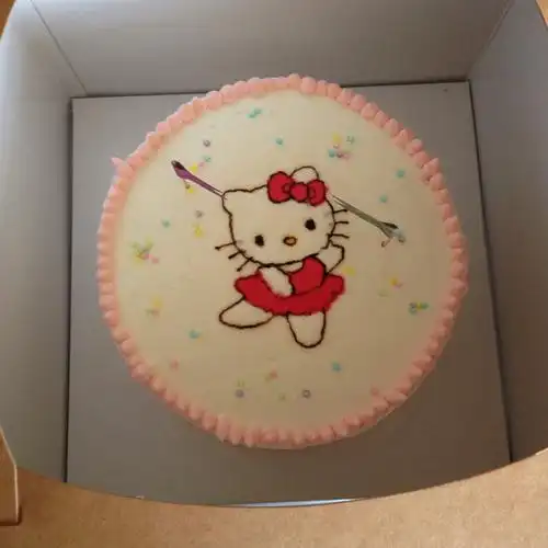 下厨房用户mgi4做的手绘蛋糕糯米纸转印