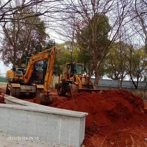 环湖景观提质改造工程二区绿化施工每日一报