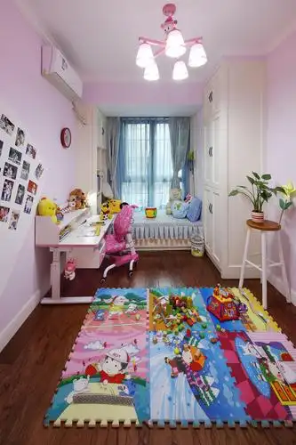 120平乡村风格家儿童房设计图_齐家网装修效果图