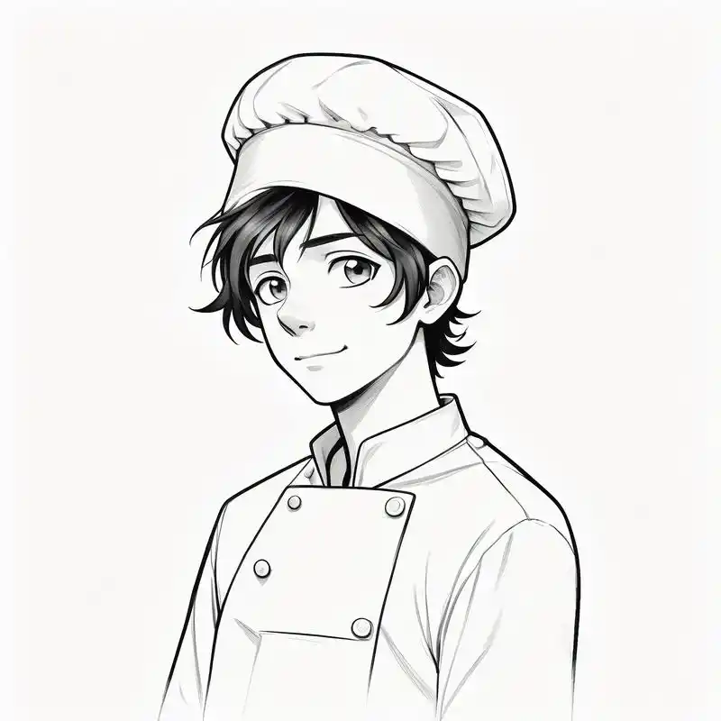 986993黑白素描厨师头像96 这里有一组特别的厨师头像,以黑白