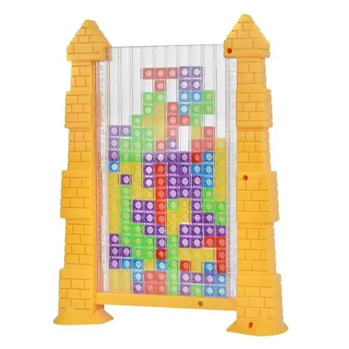 3d俄罗斯方块积木儿童益智立体拼图玩具4一年级思维训练男女孩6岁 -