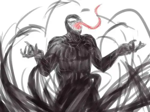 混更一下,我真是太不会画欧洲人了【 #毒液#毒埃