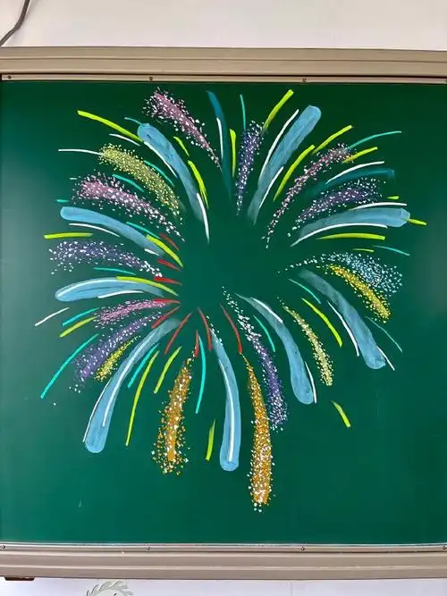 黑板报粉笔画 ##粉笔画